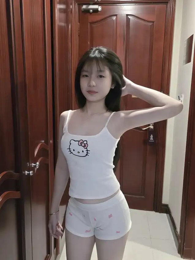 Bộ ảnh gái xinh mặc bikini hello kitty quyến rũ nhất 2026 4 Bức ảnh chụp cận cảnh vẻ đẹp trong trẻo của cô gái trong trang phục bơi