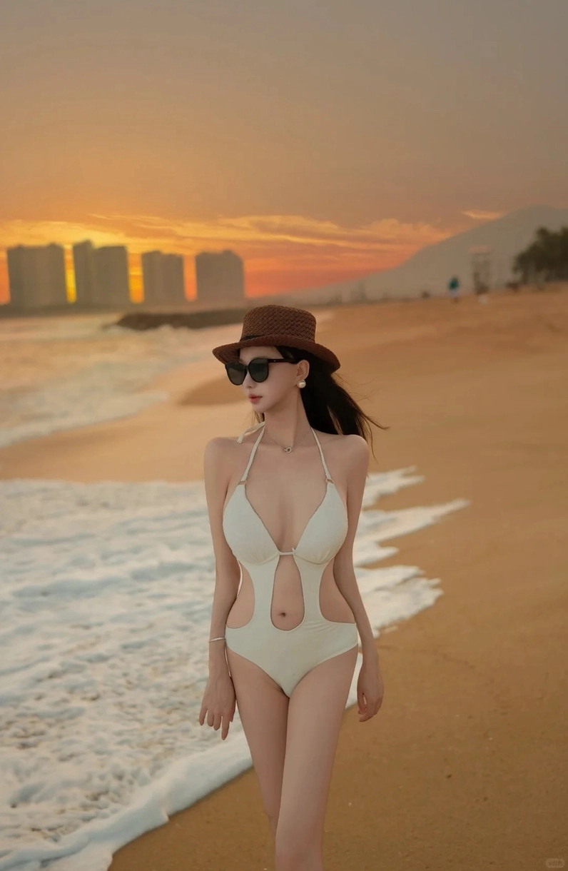 Bộ sưu tập 30 ảnh gái xinh mặc bikini đi biển che mặt siêu quyến rũ 1 Bức ảnh cô gái xinh đẹp mặc bikini tạo dáng trên bãi biển nhưng che khuất gương mặt
