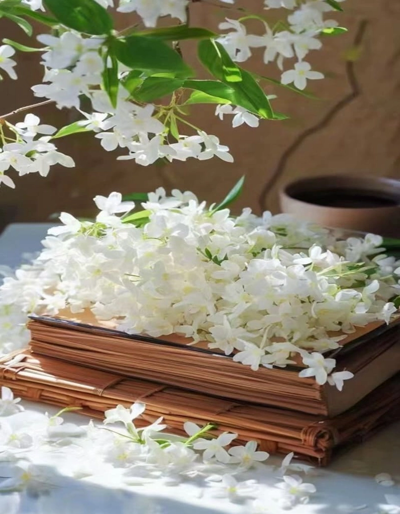 Bức ảnh hoa nhài nhẹ nhàng đầy lôi cuốn