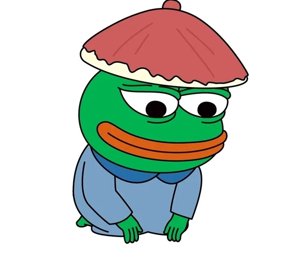 Bức ảnh meme ếch xanh cười tươi rạng rỡ