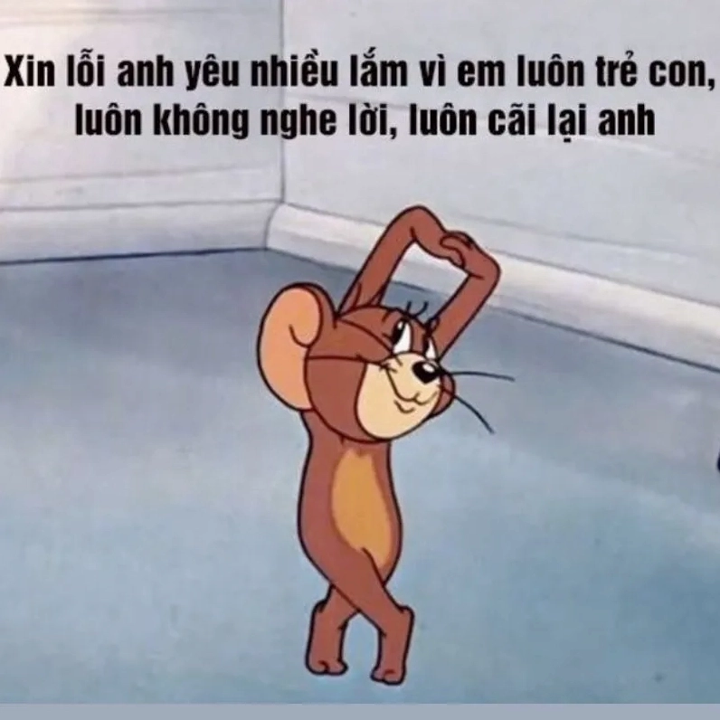 Bức ảnh meme xin lỗi hài hước là công cụ đắc lực để làm lành