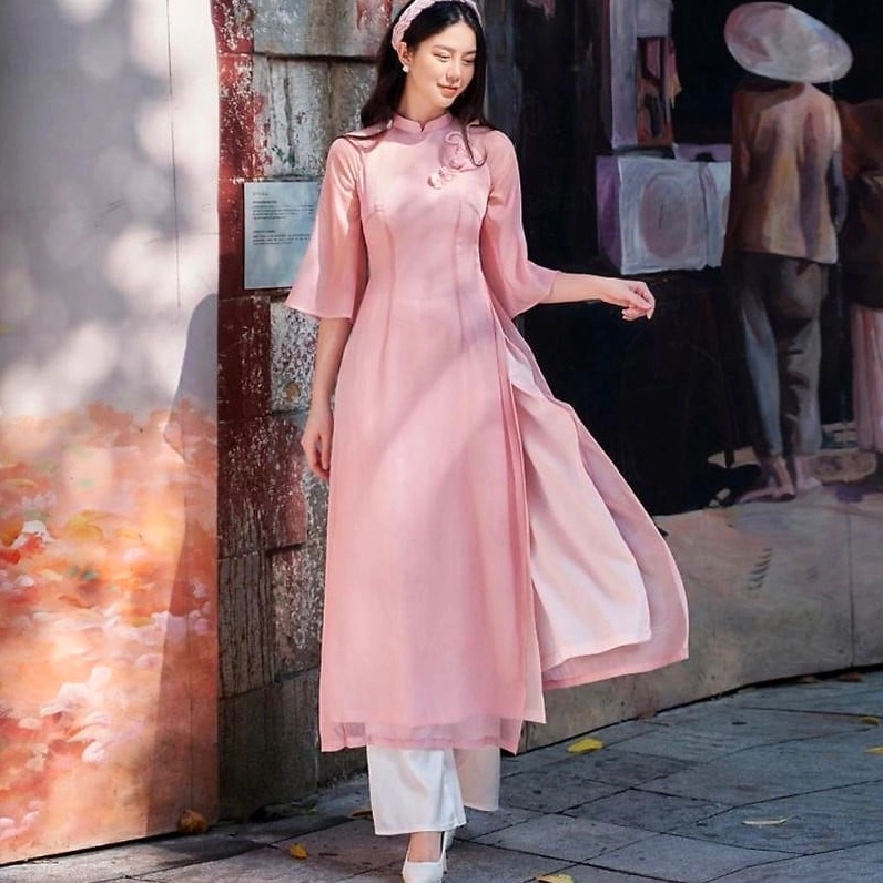 Bức ảnh tết với áo dài mang đậm chất thơ và sự lãng mạn