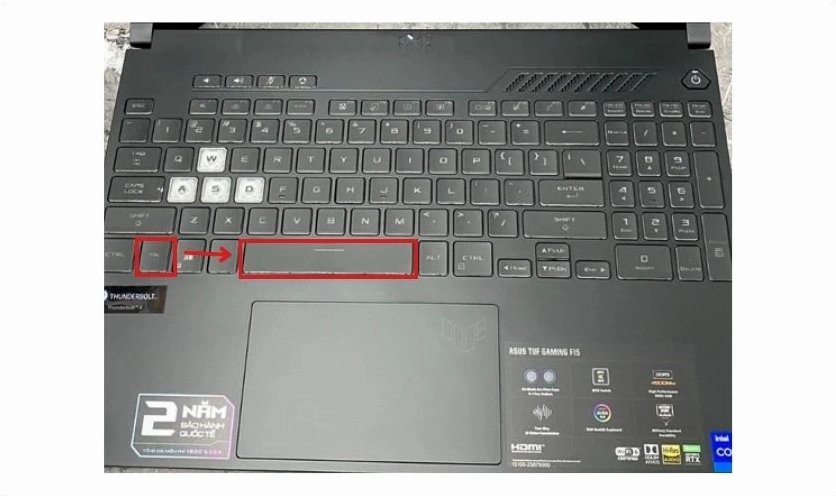 Hướng dẫn chi tiết cách bật đèn bàn phím laptop Asus nhanh chóng và đơn giản 8 Cách bật đèn bàn phím laptop Asus Tuf Gaming F15