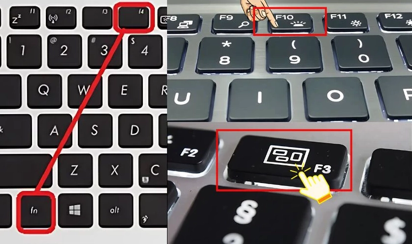 Cách bật đèn bàn phím laptop HP bằng phím tắt