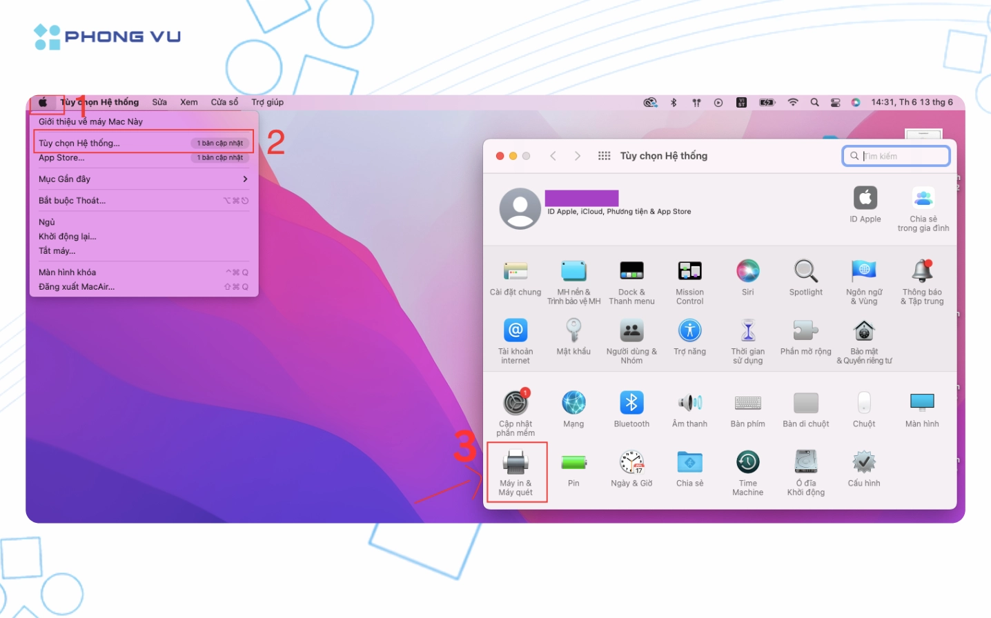 Cách cài đặt máy in không dây với MacBook qua kết nối Bluetooth