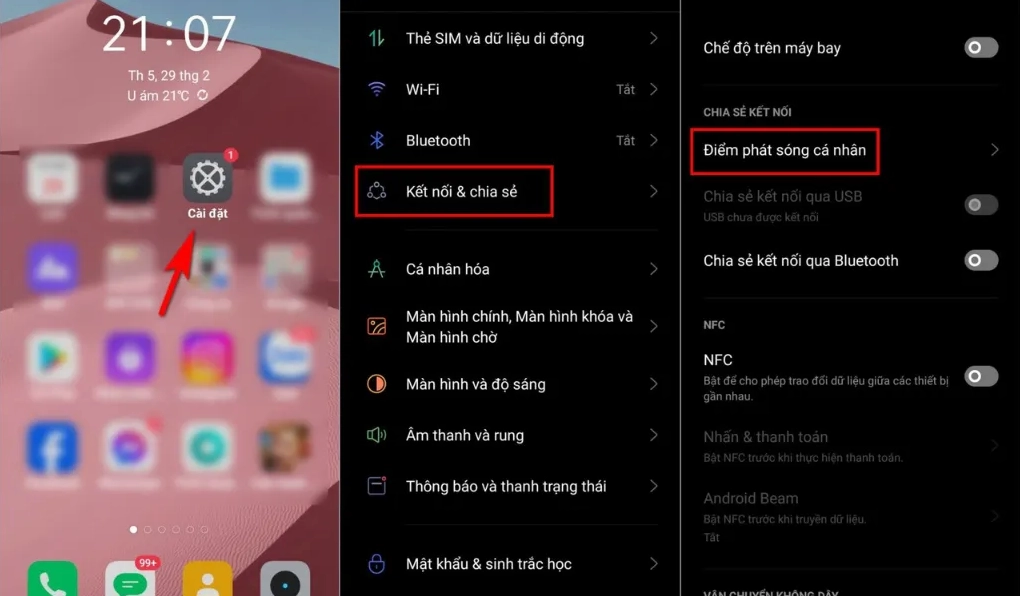 Hướng dẫn chi tiết cách chia sẻ wifi cho laptop nhanh chóng và ổn định 2 Cách chia sẻ WiFi từ điện thoại sang máy tính
