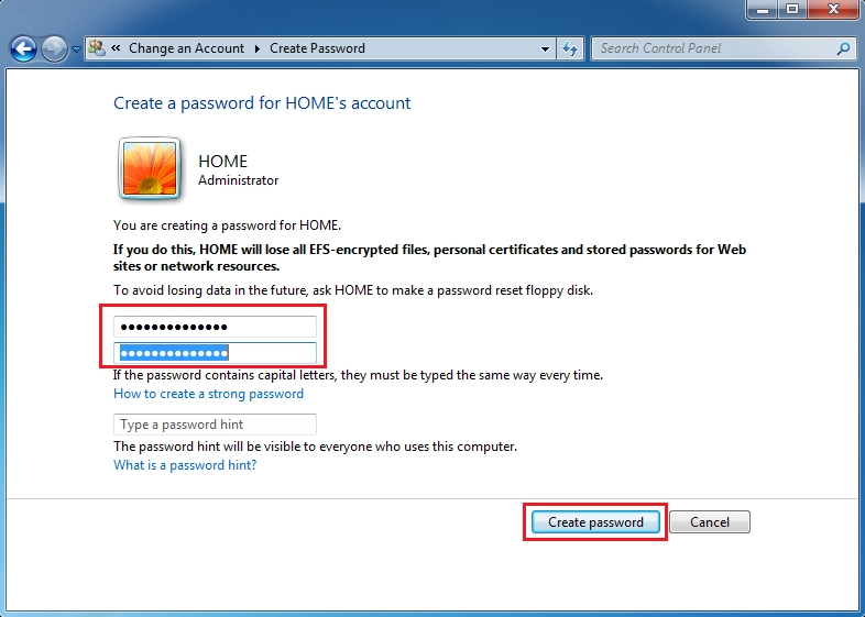 cách đặt mật khẩu máy tính laptop