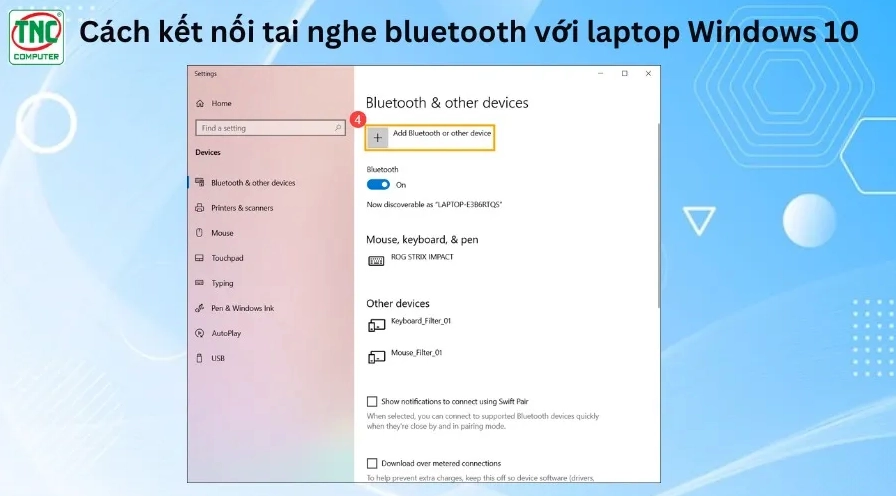cách kết nối bluetooth với máy tính