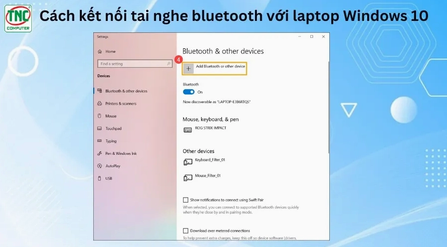 cách kết nối bluetooth với máy tính