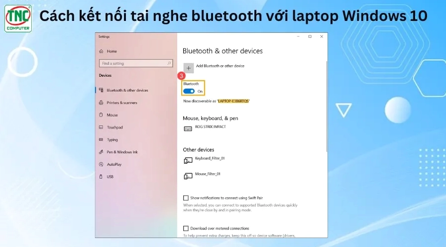 cách kết nối tai nghe bluetooth với máy tính