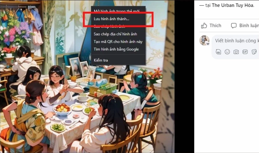 Cách lưu ảnh trên máy tính từ Facebook