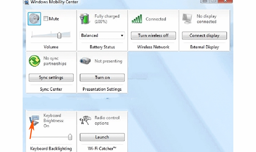Cách mở đèn bàn phím laptop Lenovo