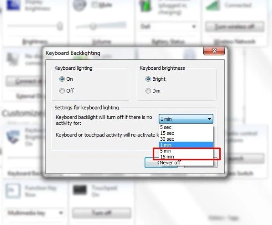 Cách mở đèn bàn phím laptop Lenovo