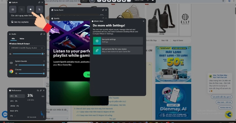 Cách quay màn hình máy tính Win 10, Win 11 bằng Xbox Game Bar