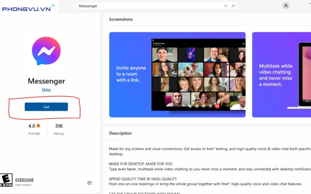 cach tai facebook tren may tinh
