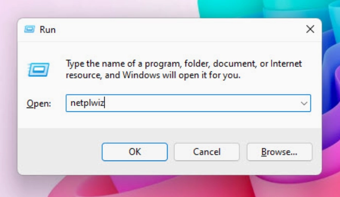 Cách thay đổi tên người dùng trên máy tính từ hộp thoại Run