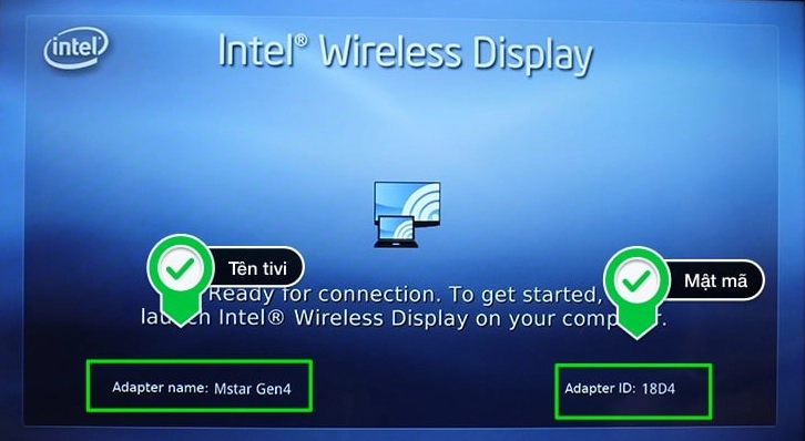 Cắm cáp kết nối vào cổng HDMI trên máy tính xách tay