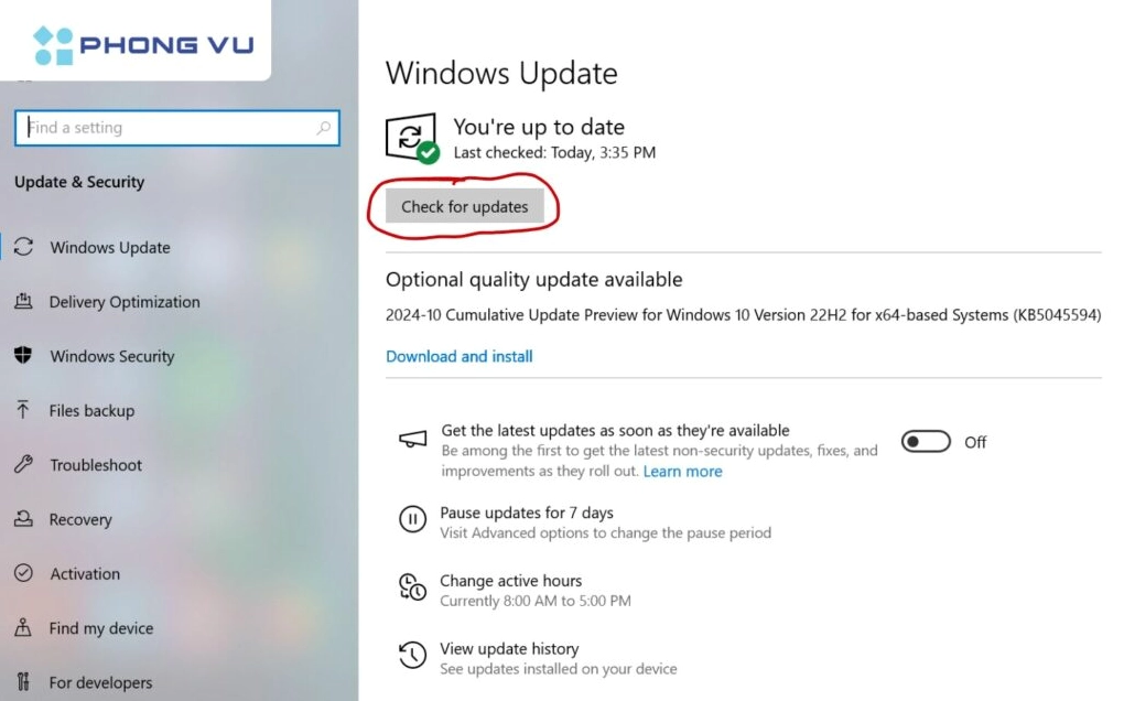 Hướng dẫn chi tiết cách làm giảm lag laptop chạy mượt mà như mới 28 Cập nhật hệ điều hành Windows thường xuyên