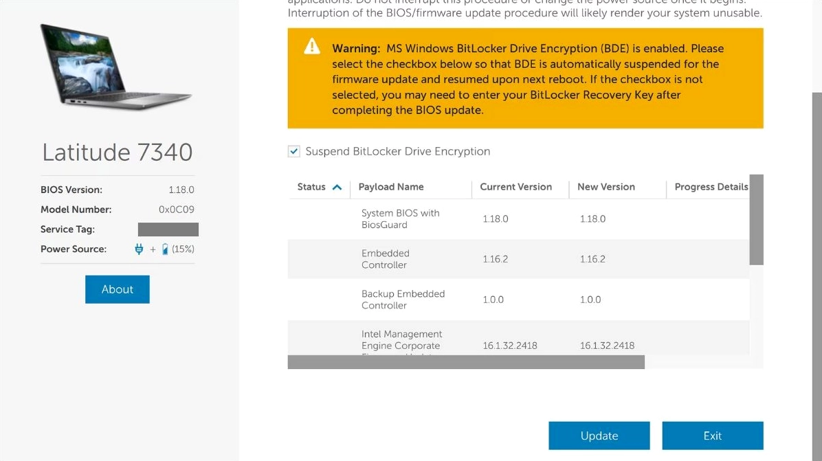 Hướng dẫn chi tiết cách cài đặt BIOS cho laptop Dell nhanh chóng 22 Chạy file Standalone BIOS Update Utility trong môi trường Windows