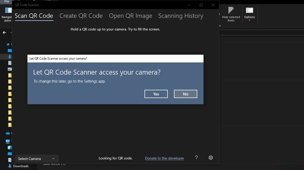 Cho phép ứng dụng truy cập camera trên laptop trong mục cài đặt bảo mật