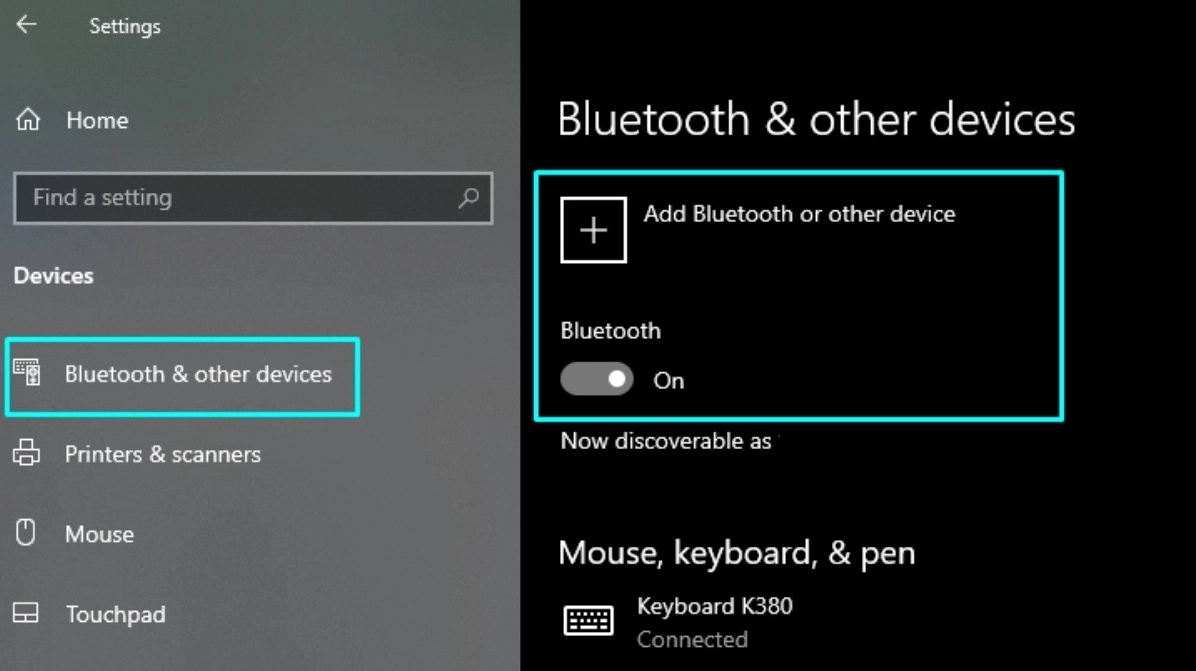 Hướng dẫn chi tiết cách kết nối bluetooth laptop với loa nhanh chóng và hiệu quả 6 Chọn Add Bluetooth or other device