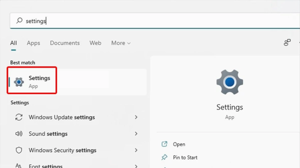 Hướng dẫn chi tiết cách bật bluetooth trên laptop dell inspiron nhanh chóng nhất 2 Chọn biểu tượng Settings trên hệ thống