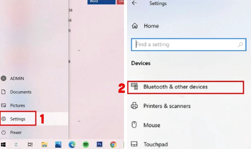 Hướng dẫn chi tiết cách kết nối bluetooth laptop với loa nhanh chóng và hiệu quả 4 Chọn Bluetooth & Other devices từ mục Settings