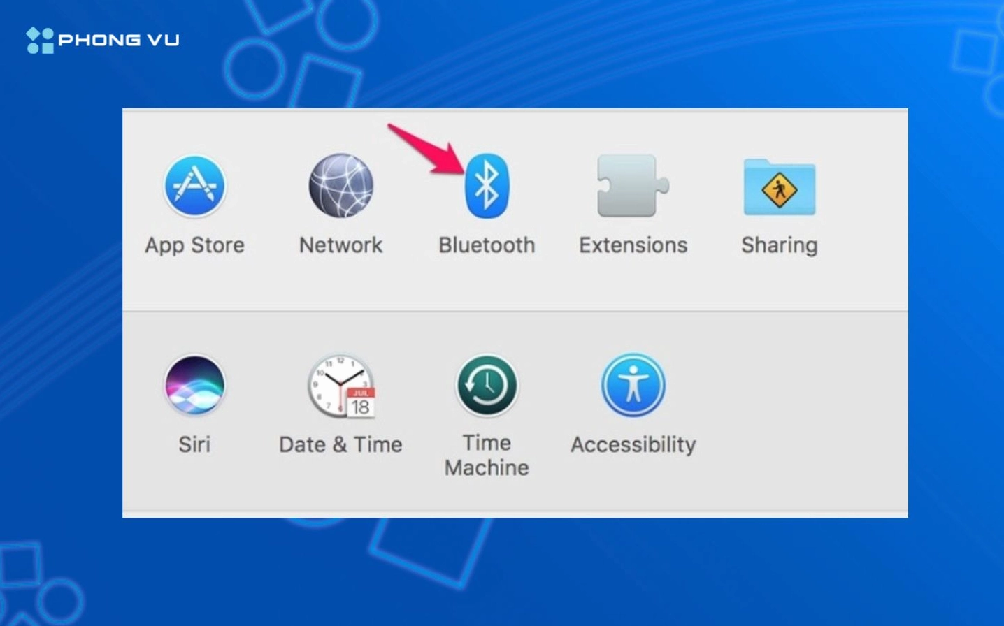 Chọn Bluetooth trong System Preferences trên hệ điều hành