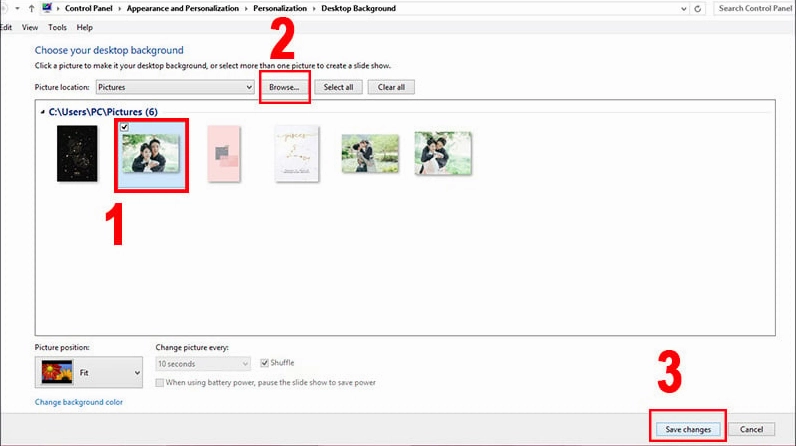 Hướng dẫn chi tiết cách cài màn hình laptop sắc nét và khắc phục lỗi ảnh mờ 17 Chọn Browse