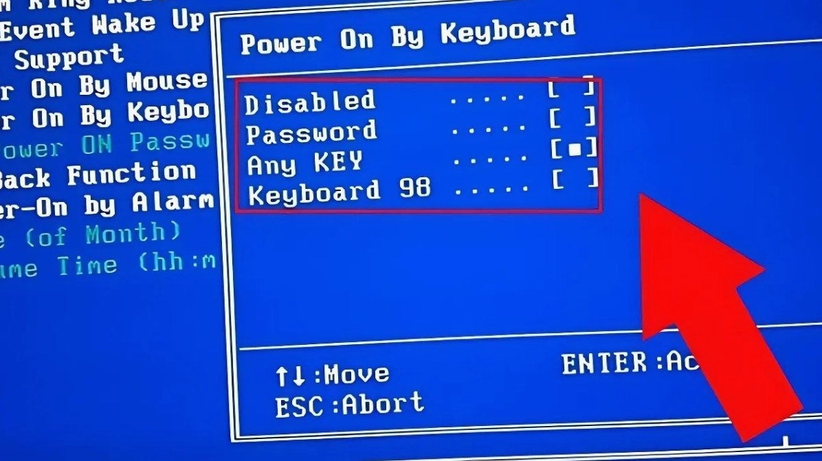 Hướng dẫn chi tiết cách mở laptop không cần nút nguồn hiệu quả nhanh chóng 11 Chọn chế độ Password hoặc Keyboard 98