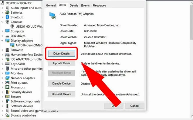 Hướng dẫn chi tiết cách bật camera trên laptop nhanh chóng và hiệu quả 23 Chọn Driver details