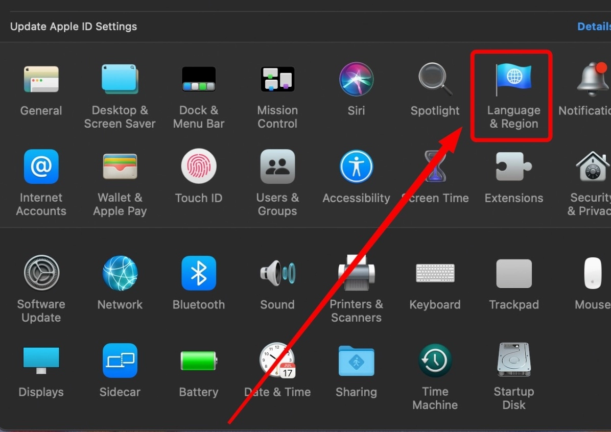 Hướng dẫn chi tiết cách đổi ngôn ngữ trên laptop Windows nhanh chóng 3 Chọn icon Ngôn ngữ & Khu vực