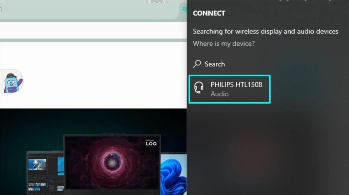 Hướng dẫn chi tiết cách kết nối bluetooth laptop với loa nhanh chóng và hiệu quả 8 Chọn loa Bluetooth của bạn từ danh sách thiết bị khả dụng