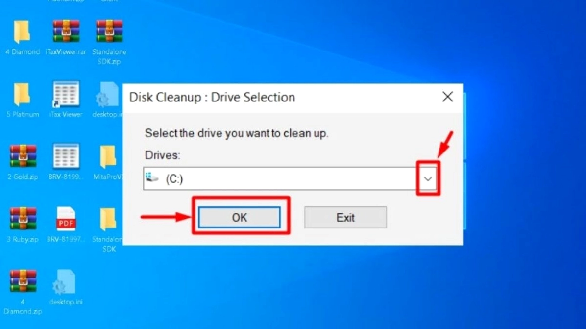 Hướng dẫn chi tiết cách dọn rác laptop an toàn và tăng tốc độ xử lý nhanh nhất năm 2026 15 Chọn ổ đĩa để dọn rác
