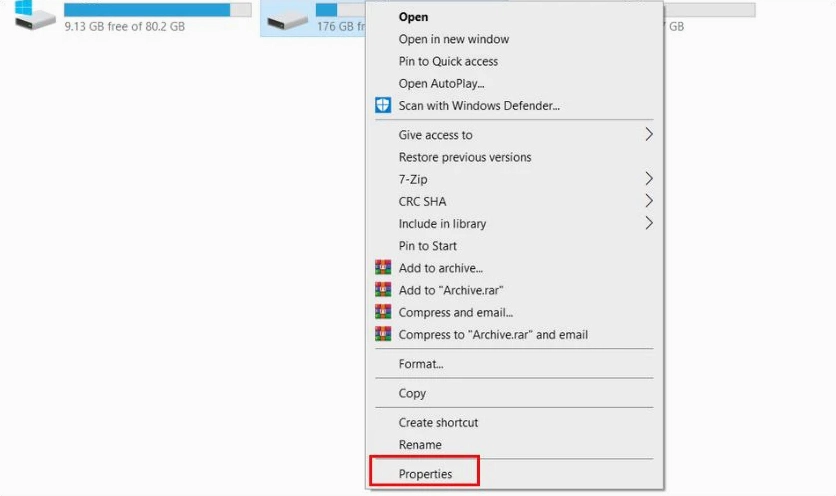 Hướng dẫn chi tiết cách làm cho laptop chạy mượt hơn trên hệ điều hành Windows 7 26 Chọn ổ đĩa muốn kiểm tra, sau đó nhấn chuột phải và chọn Properties