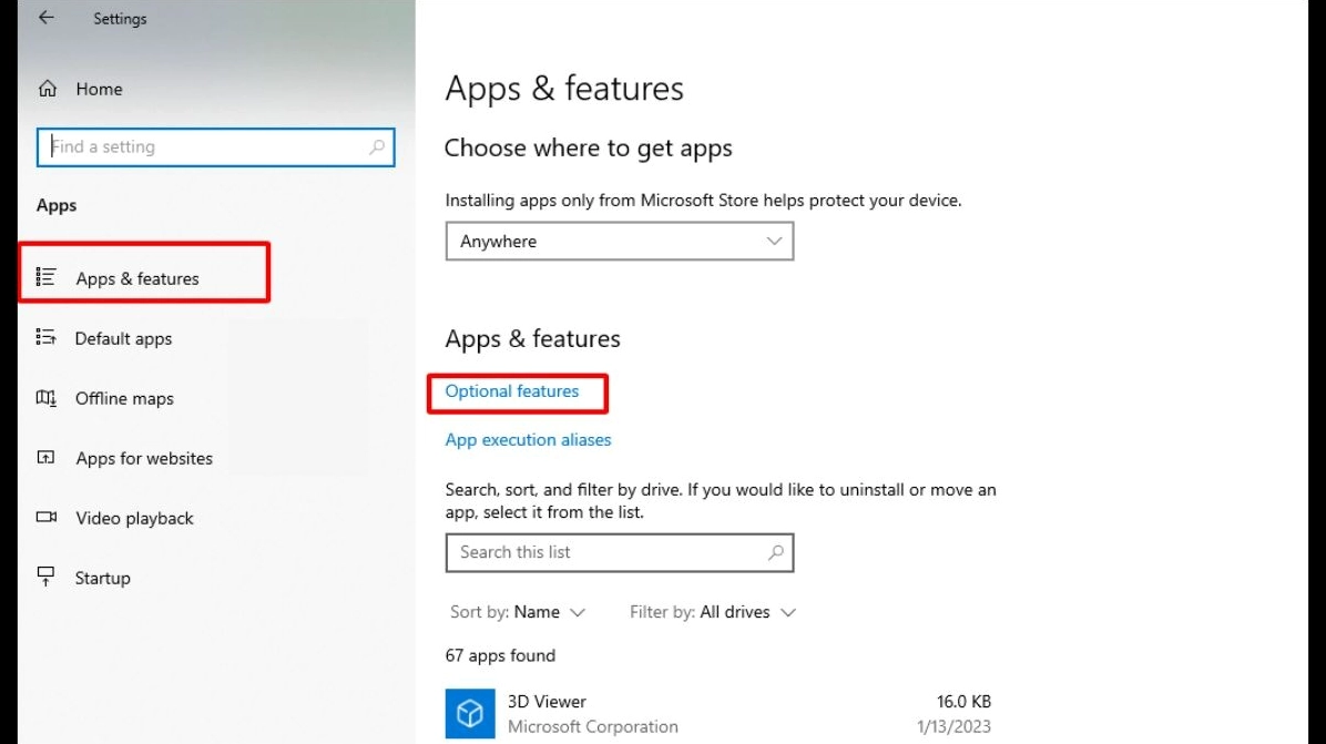 Hướng dẫn chi tiết cách chiếu màn hình điện thoại lên laptop nhanh chóng và ổn định 8 Chọn Optional features