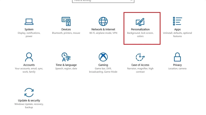 Hướng dẫn chi tiết cách cài màn hình laptop sắc nét và khắc phục lỗi ảnh mờ 24 Chọn Personalization