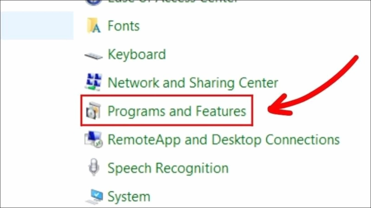 Hướng dẫn chi tiết cách dọn rác laptop an toàn và tăng tốc độ xử lý nhanh nhất năm 2026 29 Chọn Programs and Features