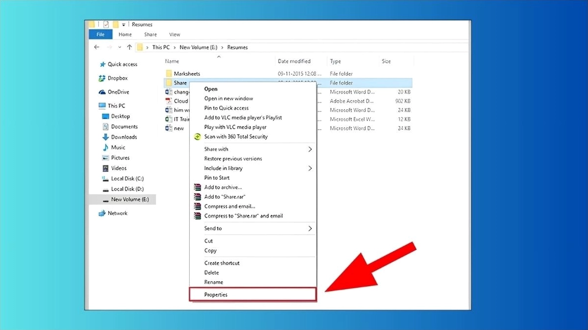 Hướng dẫn chi tiết cách truyền dữ liệu giữa 2 máy tính laptop hiệu quả nhất 28 Chọn Properties