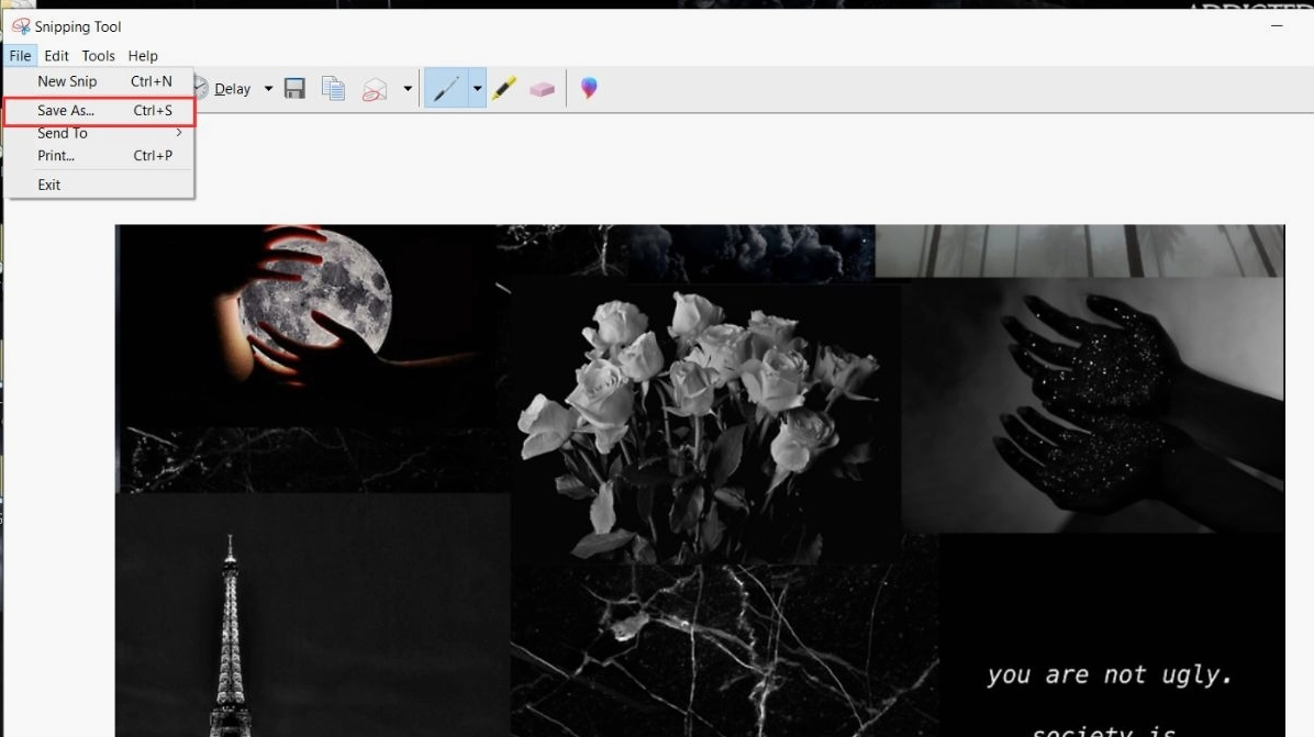 Chọn Save As để lưu ảnh vào máy