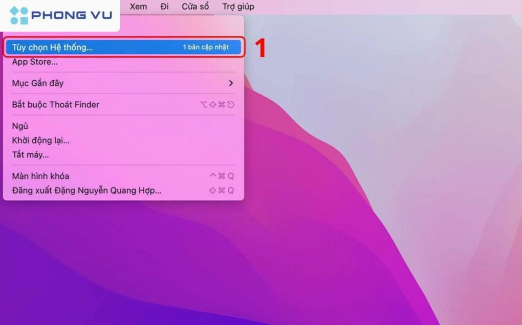 Hướng dẫn chi tiết cách cài pass laptop bảo mật dữ liệu an toàn tuyệt đối năm 2026 26 Chọn System Preferences Tùy chọn hệ thống