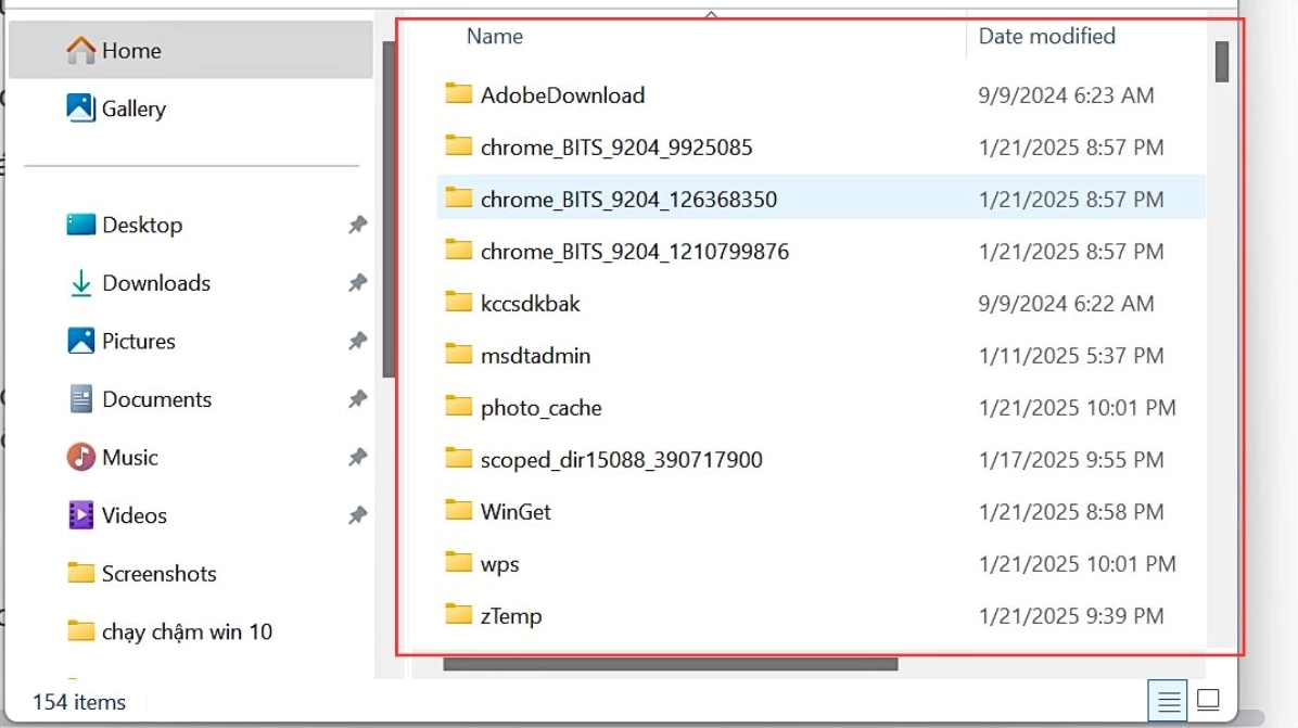 Hướng dẫn chi tiết cách dọn rác laptop an toàn và tăng tốc độ xử lý nhanh nhất năm 2026 10 Chọn tất cả các file trong thư mục