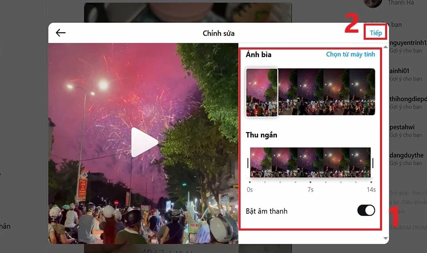 Hướng dẫn chi tiết cách nhắn tin trên Instagram bằng laptop đơn giản nhất 20 Chọn tiếp