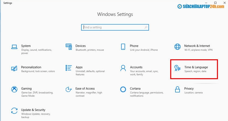 Hướng dẫn chi tiết cách đổi ngôn ngữ trên laptop Windows nhanh chóng 17 Chọn Time & Language