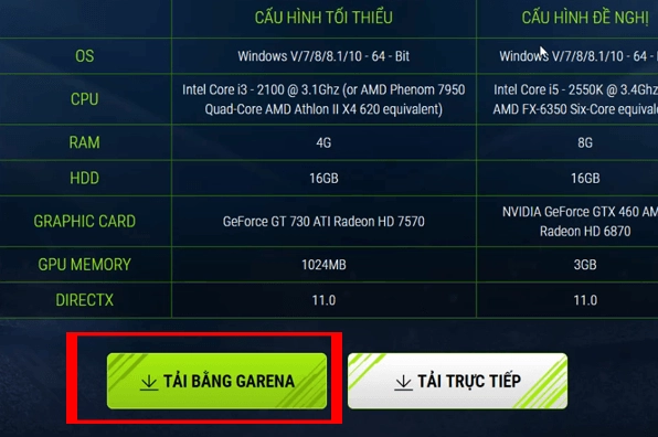 Chọn tựa game bóng đá trên giao diện chính của ứng dụng Garena