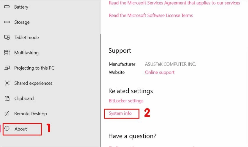 Hướng dẫn chi tiết cách làm cho laptop chạy mượt hơn trên hệ điều hành Windows 7 14 Chọn vào System info