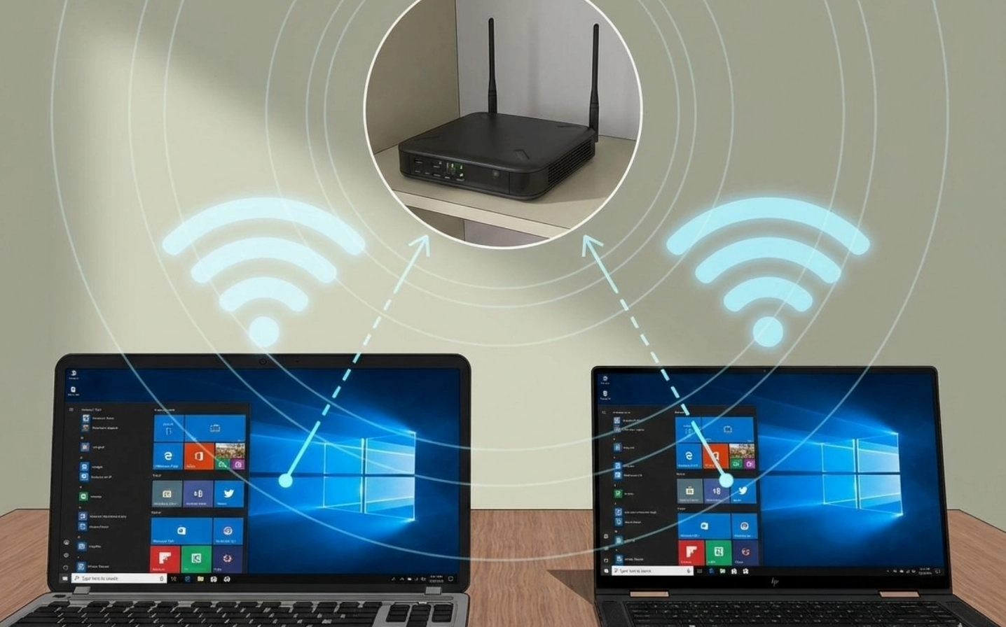 Chuyển dữ liệu laptop qua mạng LAN hoặc WiFi