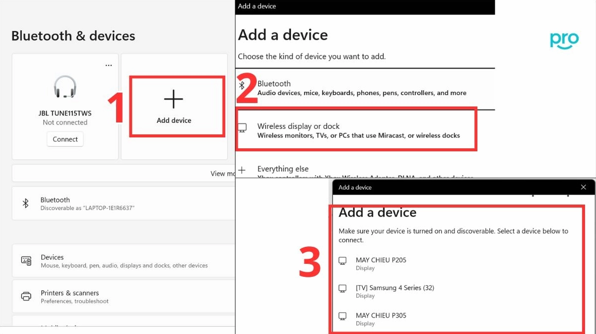 Hướng dẫn chi tiết cách kết nối 2 laptop để chơi game mượt mà không giật lag 18 Click Add Bluetooth or other device chọn laptop cần kết nối