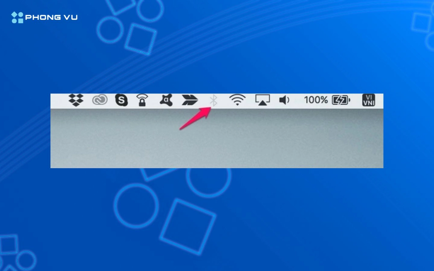 Hướng dẫn chi tiết cách bắt bluetooth cho laptop Windows và macOS 12 Click chọn biểu tượng bluetooth nằm ngay trên thanh menu bar của macbook