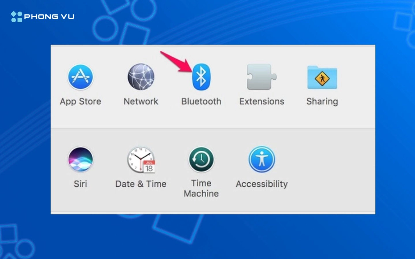 Hướng dẫn chi tiết cách bắt bluetooth cho laptop Windows và macOS 14 Click chọn biểu tượng bluetooth nằm trong giao diện system preferences của macos